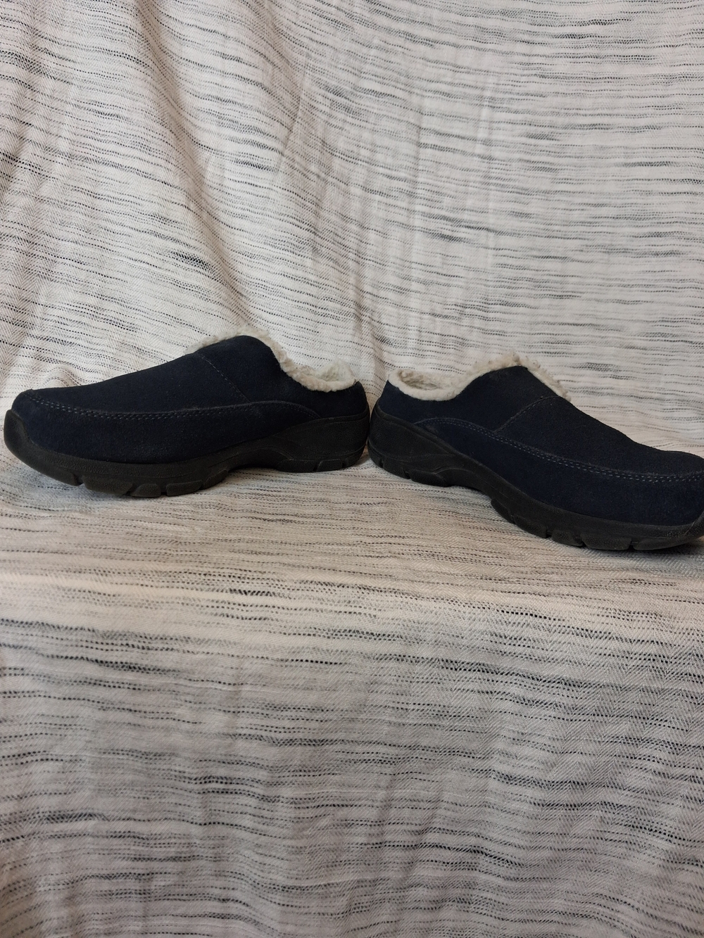 Lands End Womens Navy Slip-On Fleece-Lined Casual Clog - Picture 7 of 16